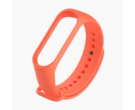  Ремешок - WB13 для "Xiaomi Mi Band 3/Mi Band 4"силикон (orange) (103175) 