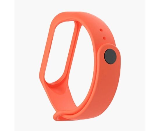  Ремешок - WB13 для "Xiaomi Mi Band 3/Mi Band 4"силикон (orange) (103175) 