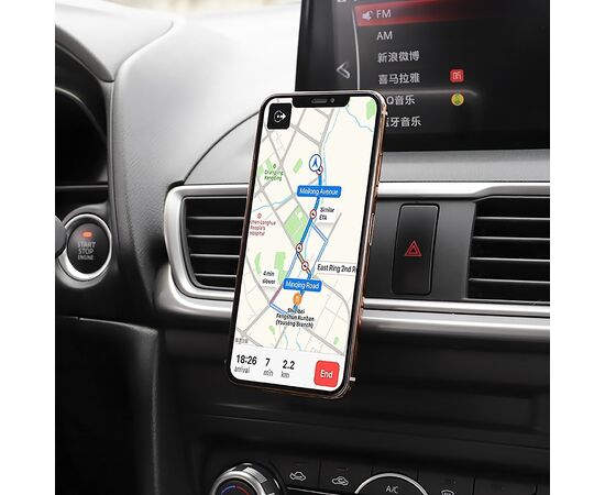  Держатель автомобильный Hoco CA47 Metal magnetic in-car holder for air outlet (black) 