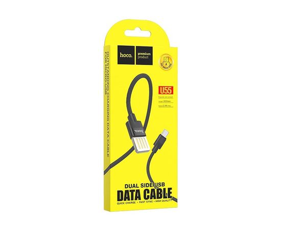  Кабель USB - micro USB Hoco U55 Outstanding (black) 