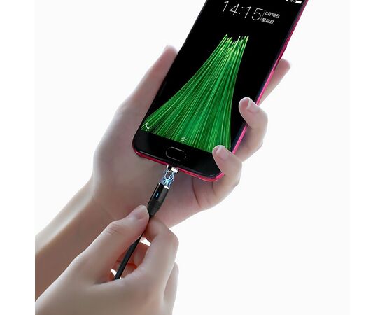  Кабель USB - micro USB Hoco U76 Fresh magnetic (black) 