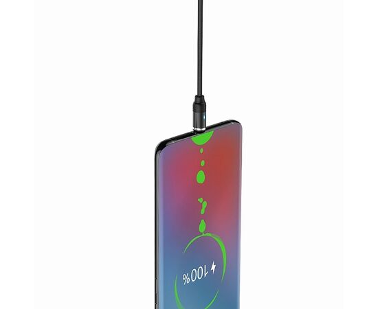  Кабель USB - micro USB Hoco U76 Fresh magnetic (black) 