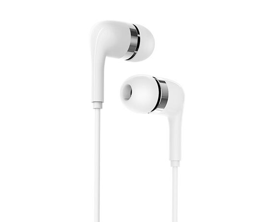  Проводные наушники с микрофоном внутриканальные Borofone BM39 Refined chant, 3.5 Jack (white) 