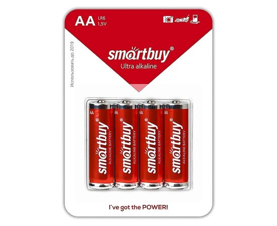  Батарейка AA Smart Buy LR6 (4-BL) (48/480) (115827) 