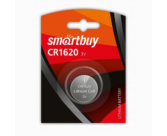  Элемент литиевый Smart Buy CR1620 (1-BL) (12/720) 