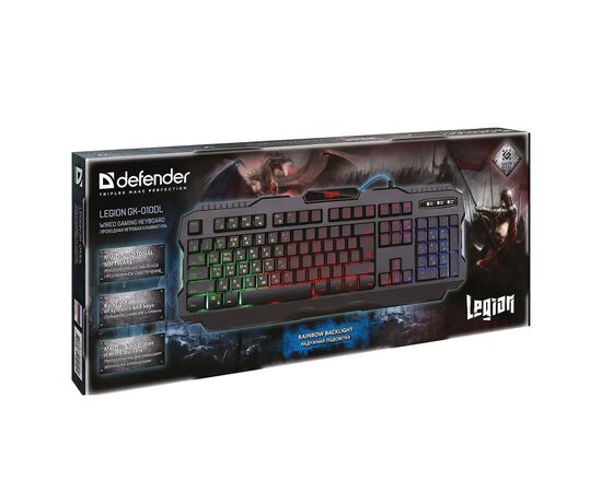  Клавиатура Defender Legion GK-010DL (black) 