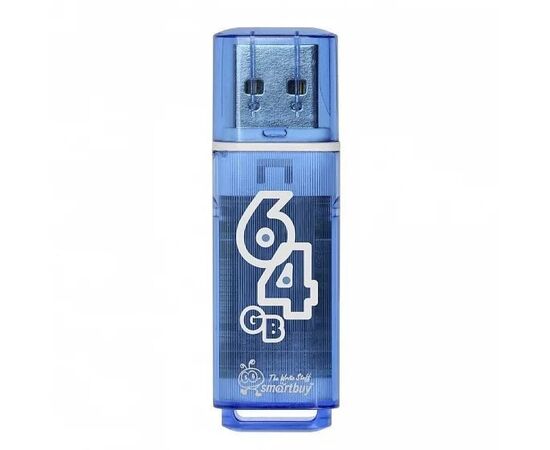  Флэш накопитель USB 64 Гб Smart Buy Glossy (blue) 