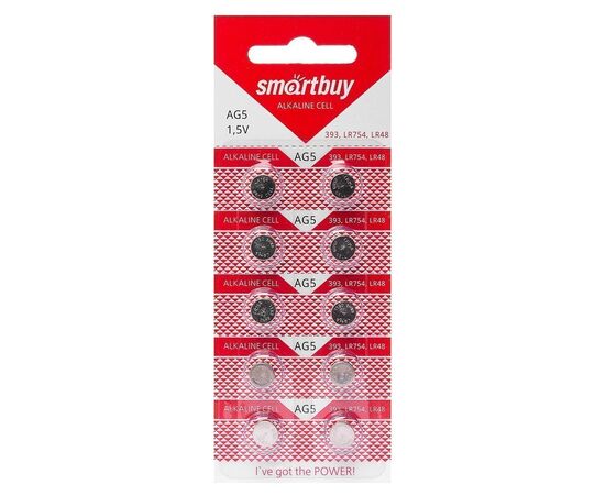  Элемент марганцево-щелочный Smart Buy AG5 (10-BL) (200/2000) 
