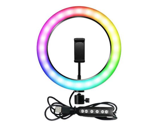  Кольцевая лампа - MJ33 RGB, 33 см 