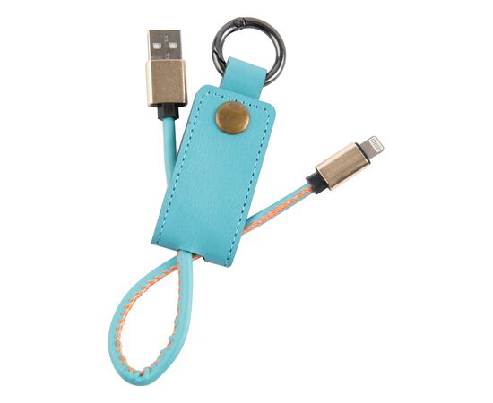  Кабель-брелок MB Mobility USB – Lightning, 25 см, голубой 