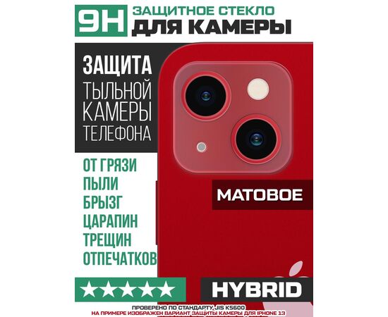  Стекло защитное гибридное МАТОВОЕ Krutoff для камеры Samsung Galaxy A33 5G (A336) (2 шт.) 