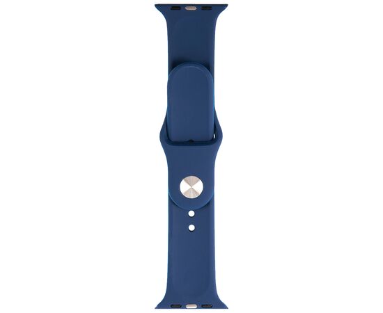  Ремешок силиконовый для Apple Watch – 38/40 mm (S3/S4/S5/SE/S6), синий 
