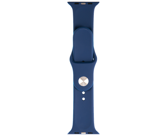  Ремешок силиконовый для Apple Watch – 38/40 mm (S3/S4/S5/SE/S6), синий 