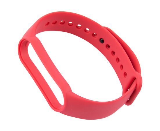  Ремешок силиконовый для Xiaomi Mi Band 6, розово-красный, №33 