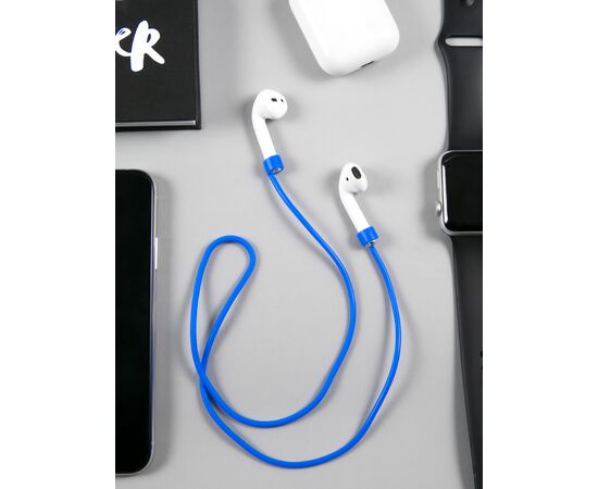  Силиконовый ремешок для Airpods mObility, синий 