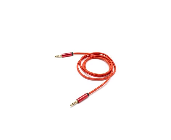  OXION AUX108 акустический кабель в оплётке jack (M) - jack(M), 1м, Красный 
