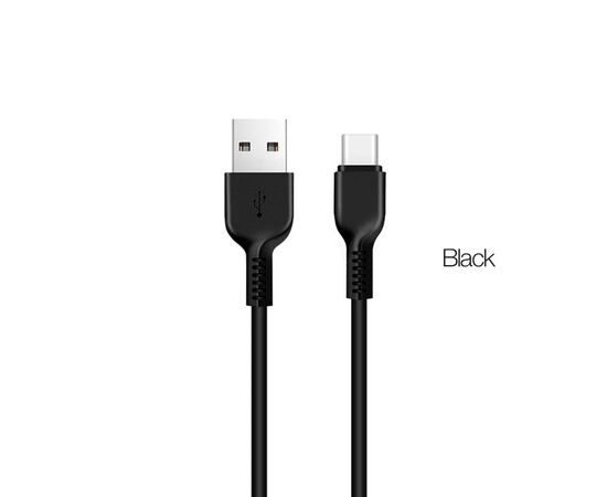  Кабель USB - 8 pin HOCO X20, 3.0м, круглый, 2.1A, силикон, цвет: чёрный (1/30/300) 