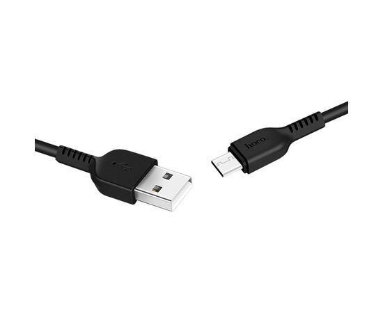  Кабель USB - 8 pin HOCO X20, 3.0м, круглый, 2.1A, силикон, цвет: чёрный (1/30/300) 