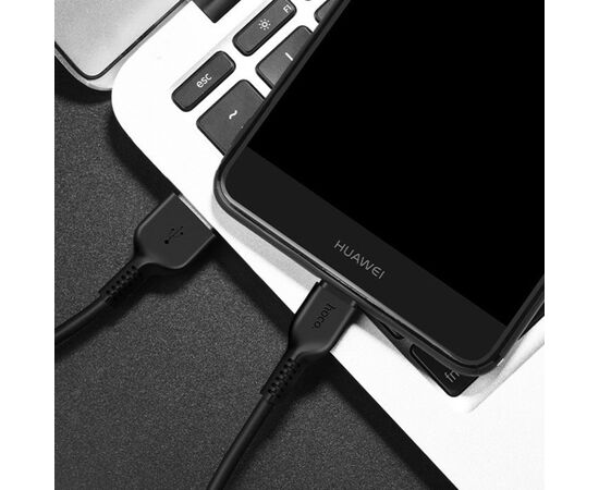  Кабель USB - 8 pin HOCO X20, 3.0м, круглый, 2.1A, силикон, цвет: чёрный (1/30/300) 