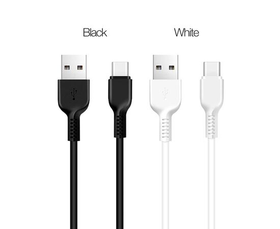  Кабель USB - 8 pin HOCO X20, 3.0м, круглый, 2.1A, силикон, цвет: чёрный (1/30/300) 