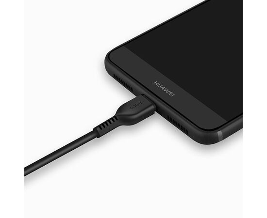  Кабель USB - 8 pin HOCO X20, 3.0м, круглый, 2.1A, силикон, цвет: чёрный (1/30/300) 