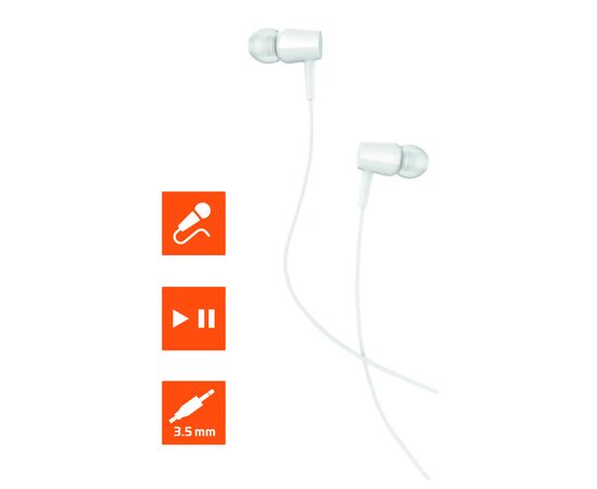  Наушники внутриканальные GoPower GPHP02 белый 