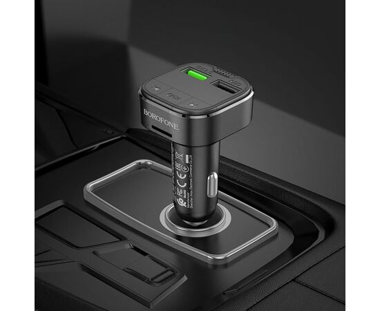  Автомобильный FM-трансмиттер Borofone BC43 QC3.0 BT FM (black) (213533) 