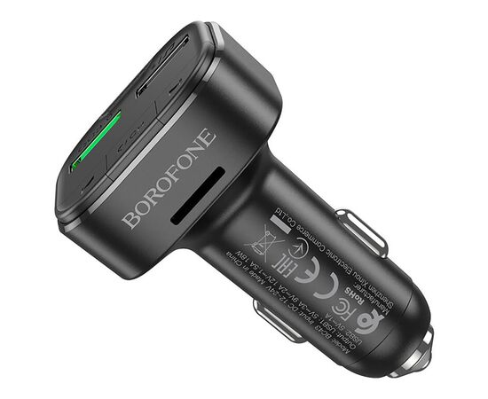  Автомобильный FM-трансмиттер Borofone BC43 QC3.0 BT FM (black) (213533) 