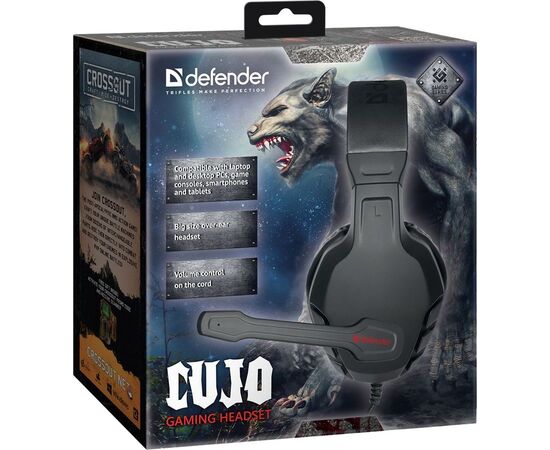  Гарнитура DEFENDER Gaming Cujo Black/Red 64505 