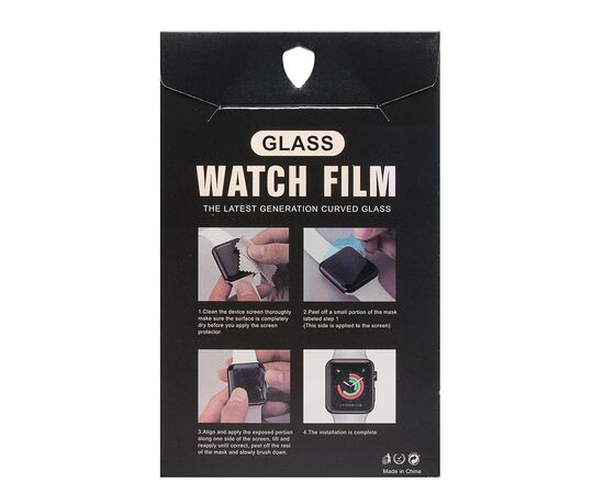  Защитная пленка TPU Nano Glass для "Apple Watch 41 mm" (black) (202973) 