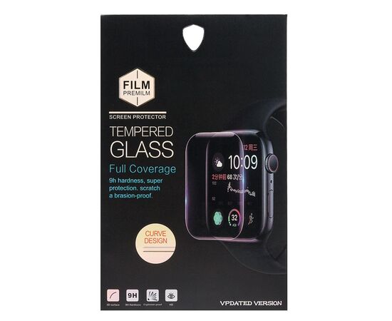  Защитная пленка TPU Nano Glass для "Apple Watch 41 mm" (black) (202973) 