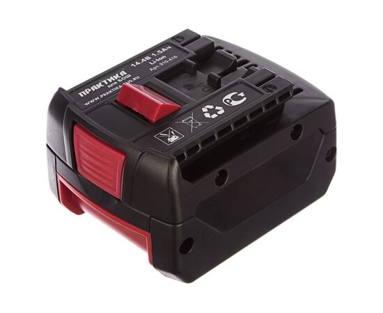  Аккумулятор ПРАКТИКА 910-416 для BOSCH 14,4В, 1.5Ач, Li-ION, в блистере 