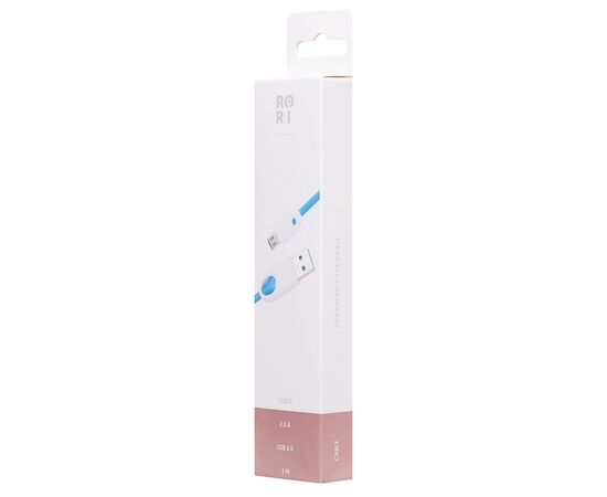  Кабель USB - Apple lightning Kurato RORI-L200 100см 2,5A  (blue) (106668) 