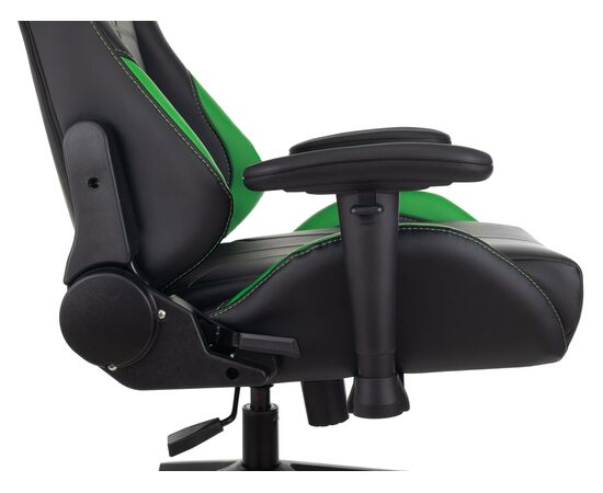  Кресло Zombie Viking 5 Aero LGreen игровое черный/салатовый искусственная кожа 