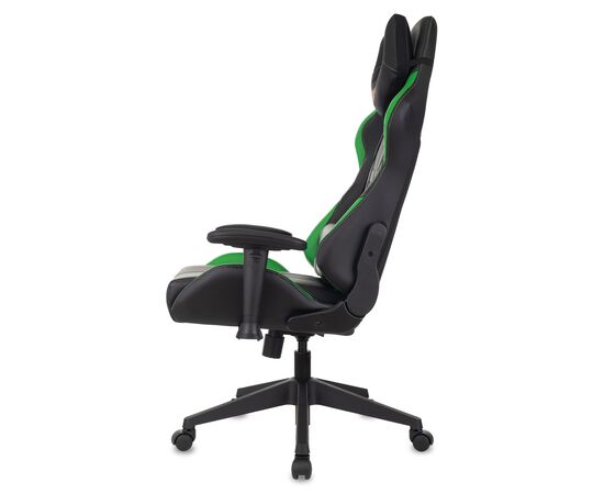  Кресло Zombie Viking 5 Aero LGreen игровое черный/салатовый искусственная кожа 