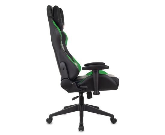  Кресло Zombie Viking 5 Aero LGreen игровое черный/салатовый искусственная кожа 