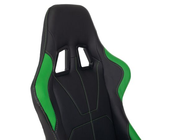  Кресло Zombie Viking 5 Aero LGreen игровое черный/салатовый искусственная кожа 