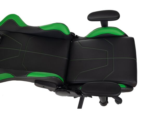  Кресло Zombie Viking 5 Aero LGreen игровое черный/салатовый искусственная кожа 