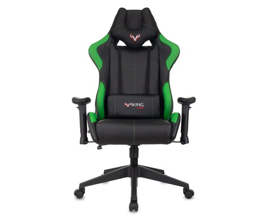  Кресло Zombie Viking 5 Aero LGreen игровое черный/салатовый искусственная кожа 