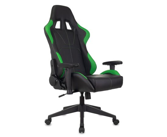  Кресло Zombie Viking 5 Aero LGreen игровое черный/салатовый искусственная кожа 