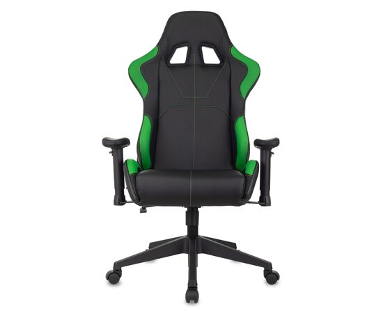  Кресло Zombie Viking 5 Aero LGreen игровое черный/салатовый искусственная кожа 
