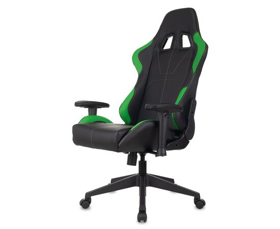  Кресло Zombie Viking 5 Aero LGreen игровое черный/салатовый искусственная кожа 
