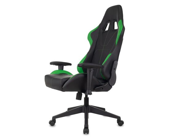  Кресло Zombie Viking 5 Aero LGreen игровое черный/салатовый искусственная кожа 