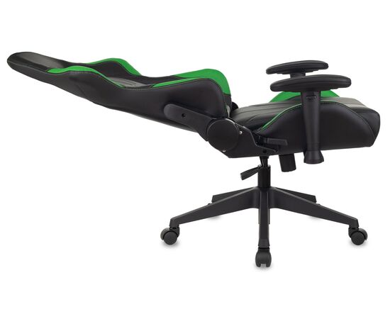  Кресло Zombie Viking 5 Aero LGreen игровое черный/салатовый искусственная кожа 
