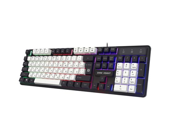  Клавиатура Defender Dark Knight GK-077 RU (white/black) (220446) 