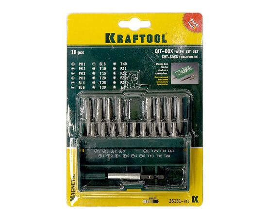  Набор бит Kraftool 26131-H18 (18пред.) 