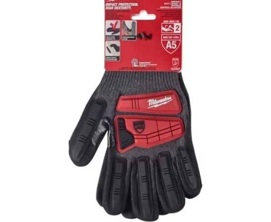  Перчатки Milwaukee 4932479573 с защитой от удара и сопротивлением порезам уровень 5 - 11/XXL 