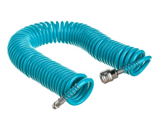  Шланг STELS Basf 57007 полиуретановый спиральный профессиональный 10м, с быстросъемными соединениями 