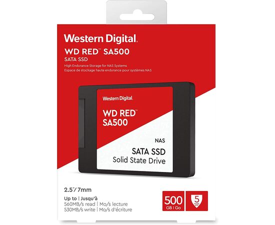  Накопитель SSD WD Original SATA III 500Gb WDS500G1R0A Red SA500 2.5" 