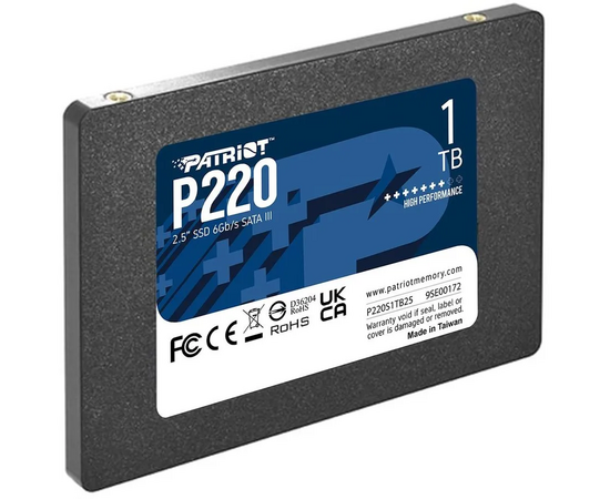  SSD Patriot P220 (P220S1TB25) SATA III 1Tb 2.5" 